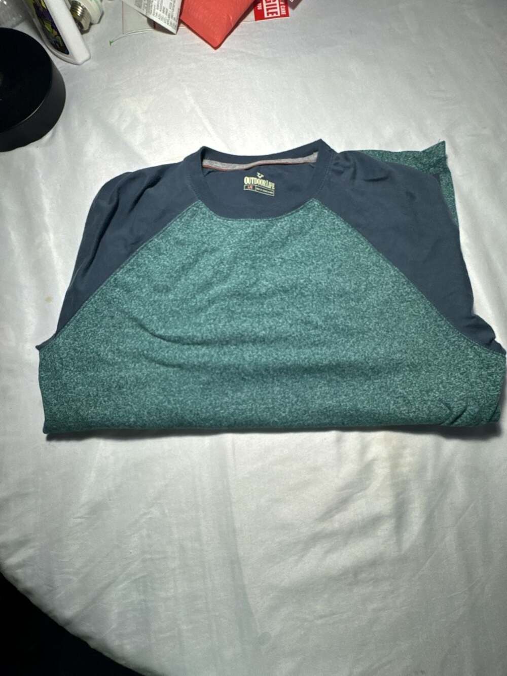 Outdoor Life Men's Long Sleeve Raglan Crew Neck T-Shirt